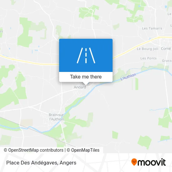 Place Des Andégaves map