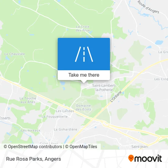 Rue Rosa Parks map