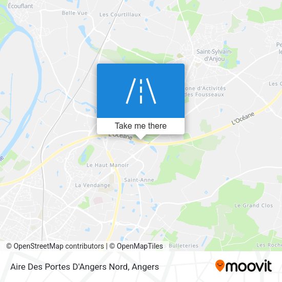 Aire Des Portes D'Angers Nord map