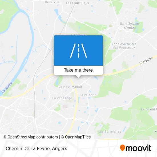 Chemin De La Fevrie map