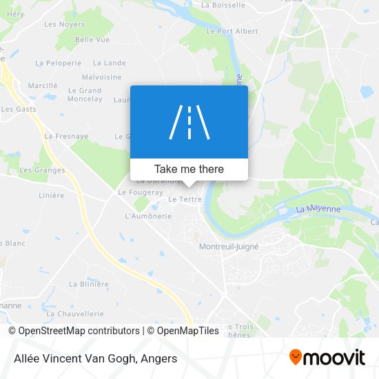 Montreuil juigné maps