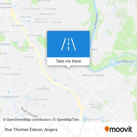 Rue Thomas Edison map
