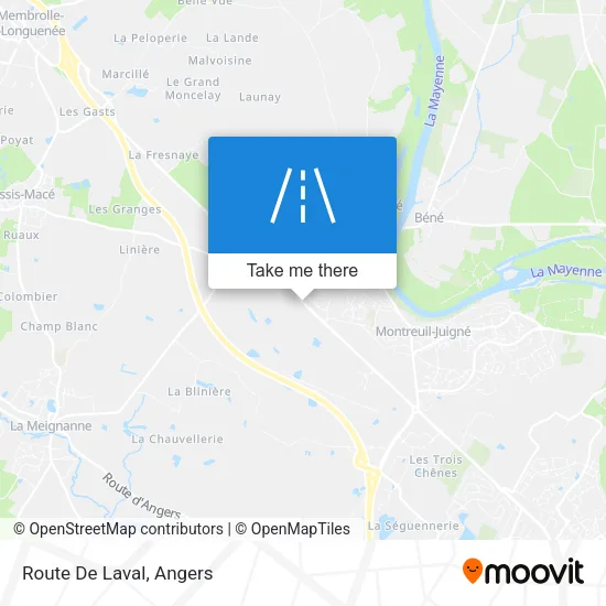 Route De Laval map