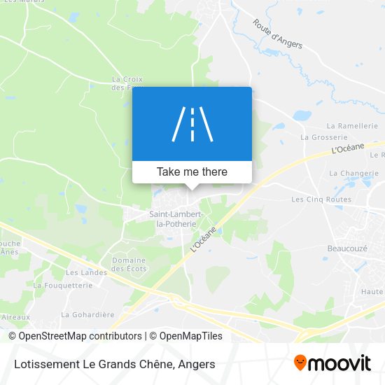 Lotissement Le Grands Chêne map