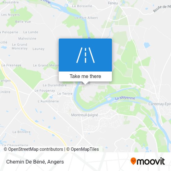 Chemin De Béné map