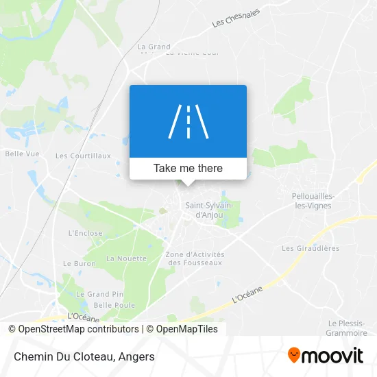 Chemin Du Cloteau map