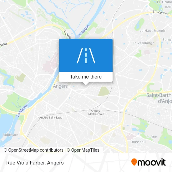 Rue Viola Farber map