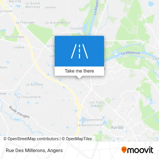 Rue Des Millerons map