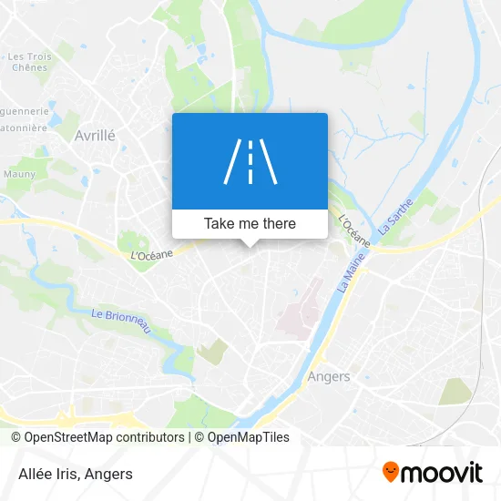 Allée Iris map