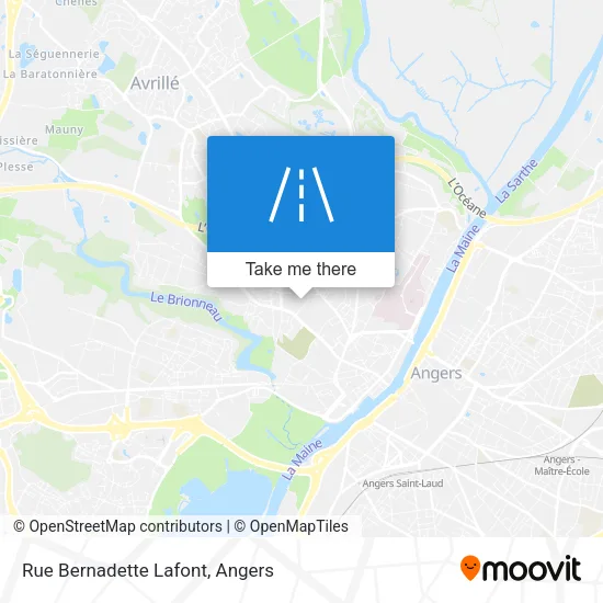 Rue Bernadette Lafont map