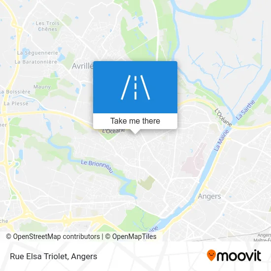 Mapa Rue Elsa Triolet