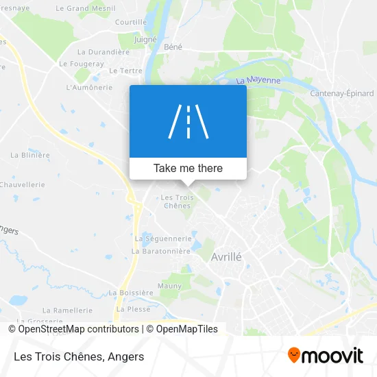 Les Trois Chênes map