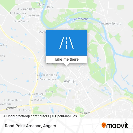 Rond-Point Ardenne map