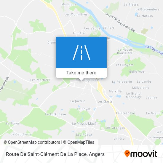 Route De Saint-Clément De La Place map