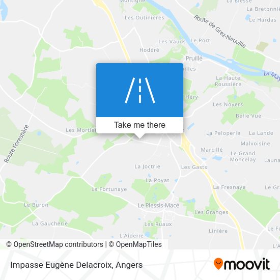 Impasse Eugène Delacroix map