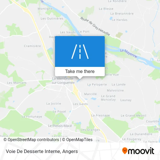 Voie De Desserte Interne map