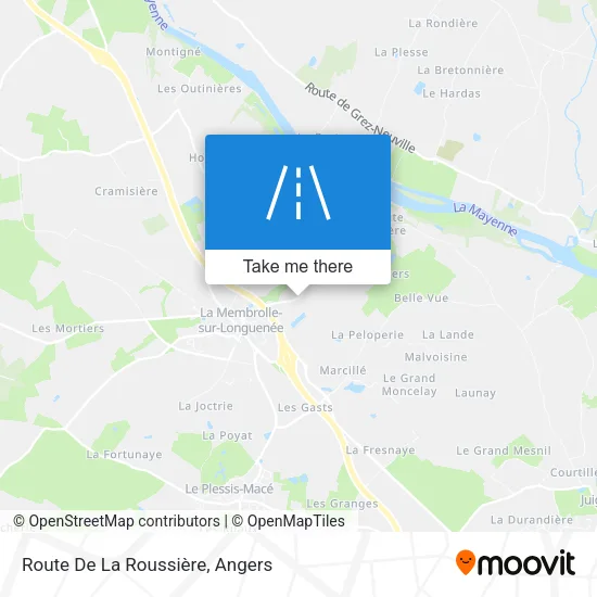 Route De La Roussière map