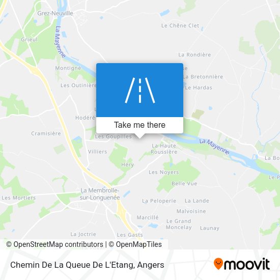 Chemin De La Queue De L'Etang map