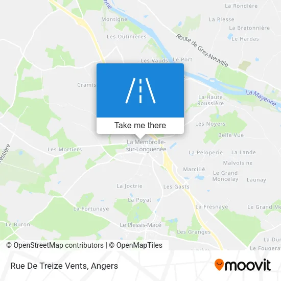 Rue De Treize Vents map