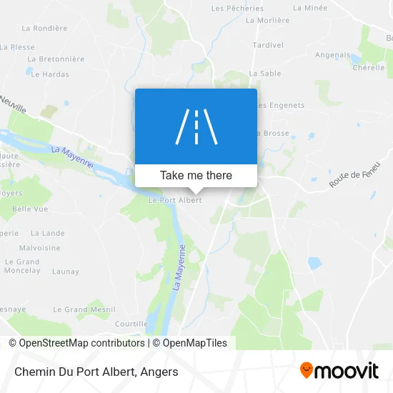 Chemin Du Port Albert map