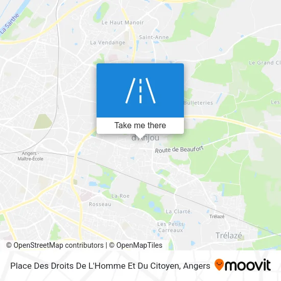 Place Des Droits De L'Homme Et Du Citoyen map