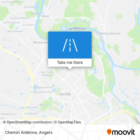 Chemin Ardenne map