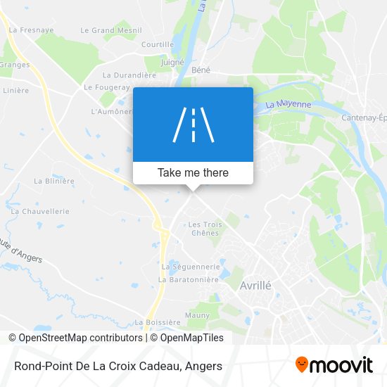 Rond-Point De La Croix Cadeau map