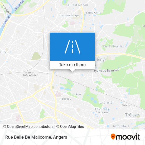 Rue Belle De Malicorne map