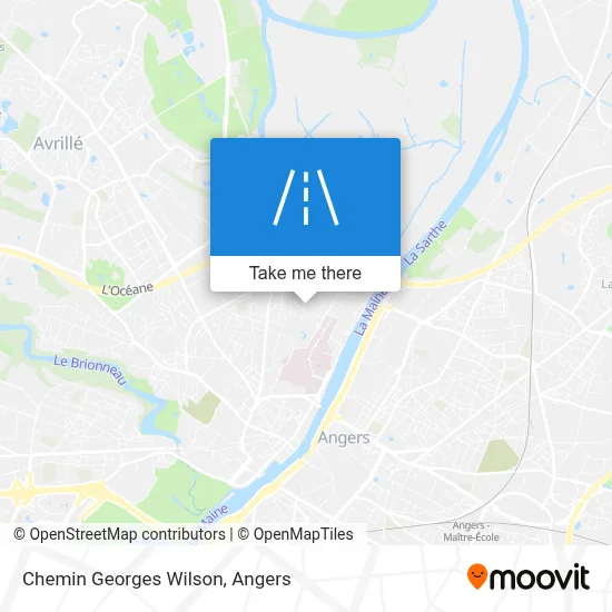 Chemin Georges Wilson map