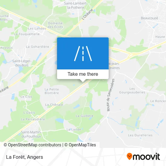 La Forêt map