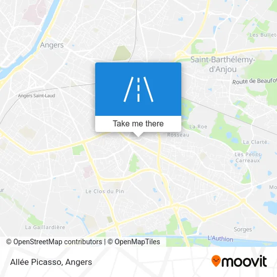 Allée Picasso map