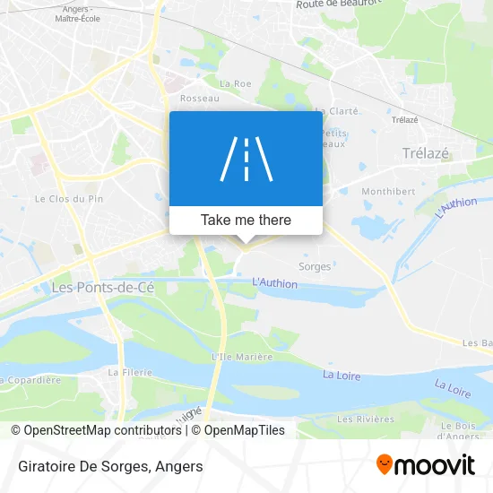 Giratoire De Sorges map