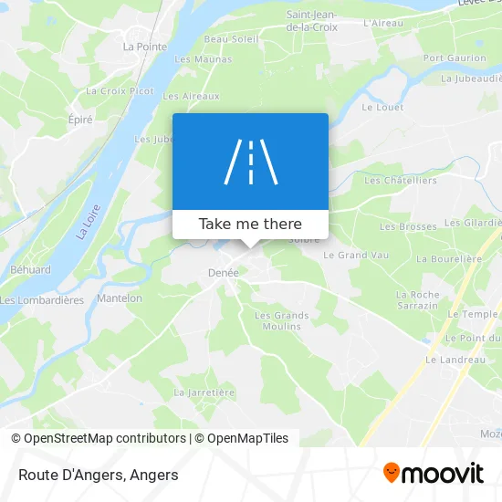 Route D'Angers map