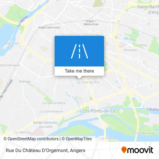 Mapa Rue Du Château D'Orgemont