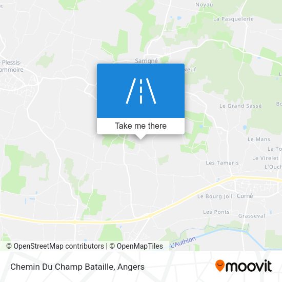 Chemin Du Champ Bataille map