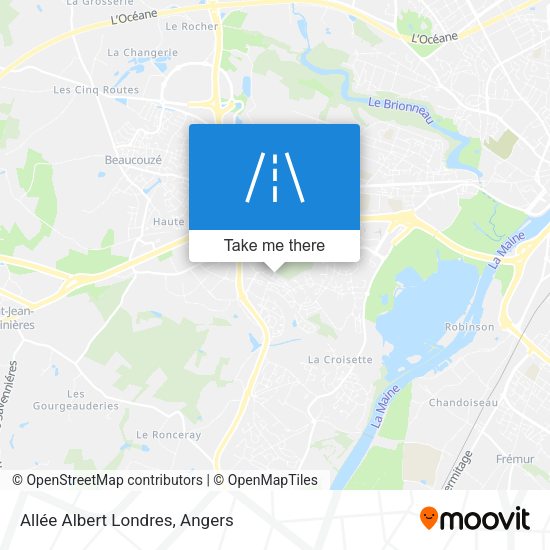 Allée Albert Londres map