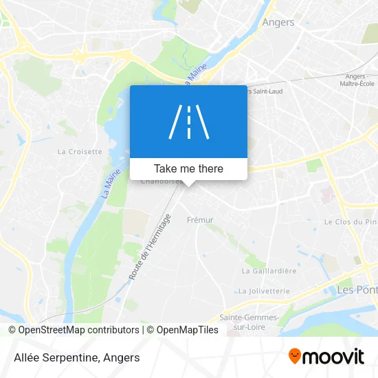 Allée Serpentine map
