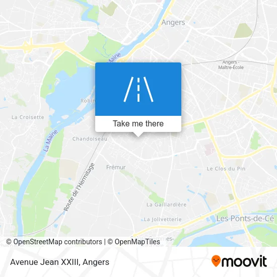 Avenue Jean XXIII map