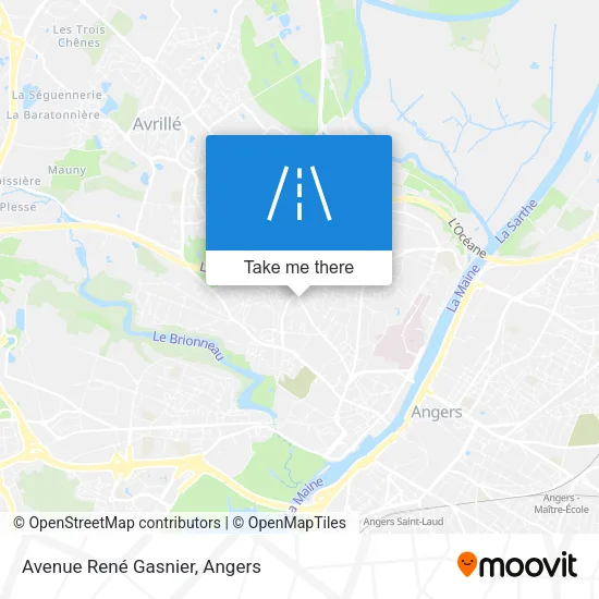 Avenue René Gasnier map