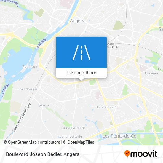 Boulevard Joseph Bédier map