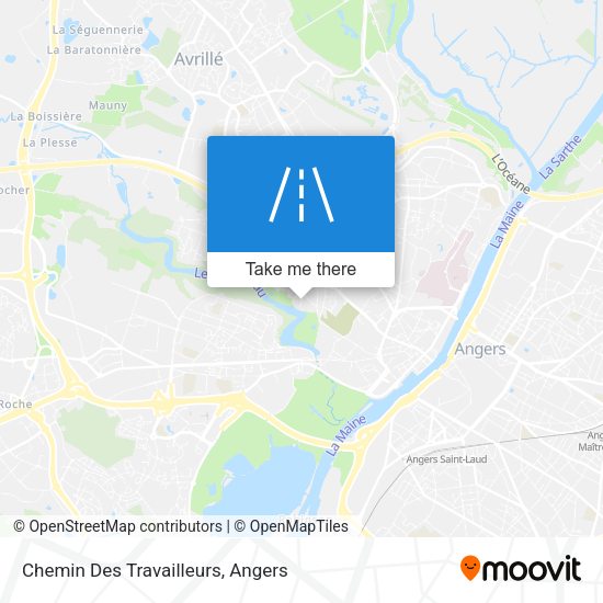 Chemin Des Travailleurs map