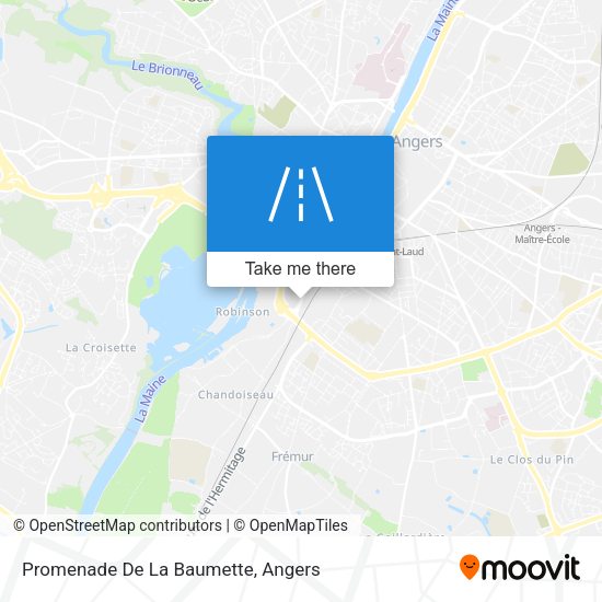 Promenade De La Baumette map