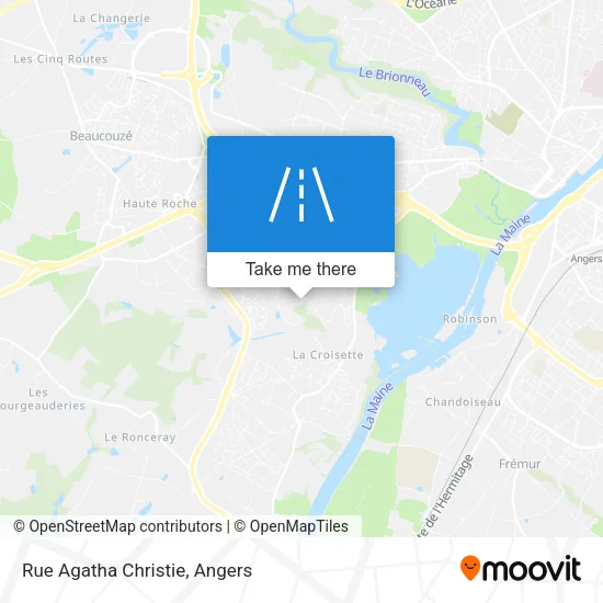Rue Agatha Christie map