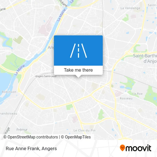 Rue Anne Frank map