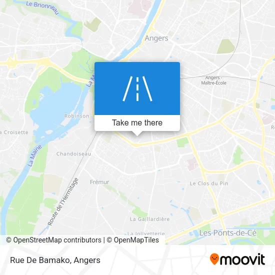 Rue De Bamako map