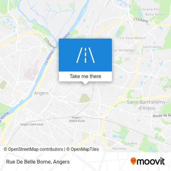 Rue De Belle Borne map