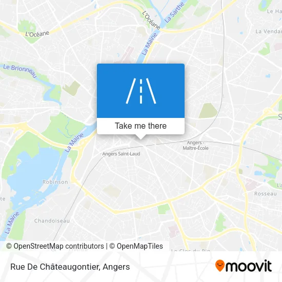 Rue De Châteaugontier map