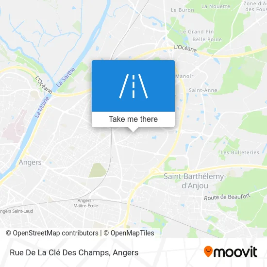 Rue De La Clé Des Champs map