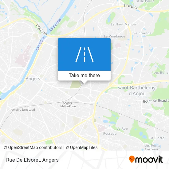 Mapa Rue De L'Isoret