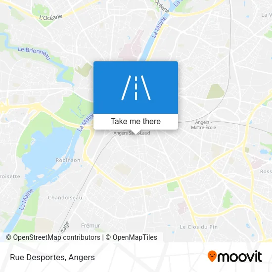 Rue Desportes map
